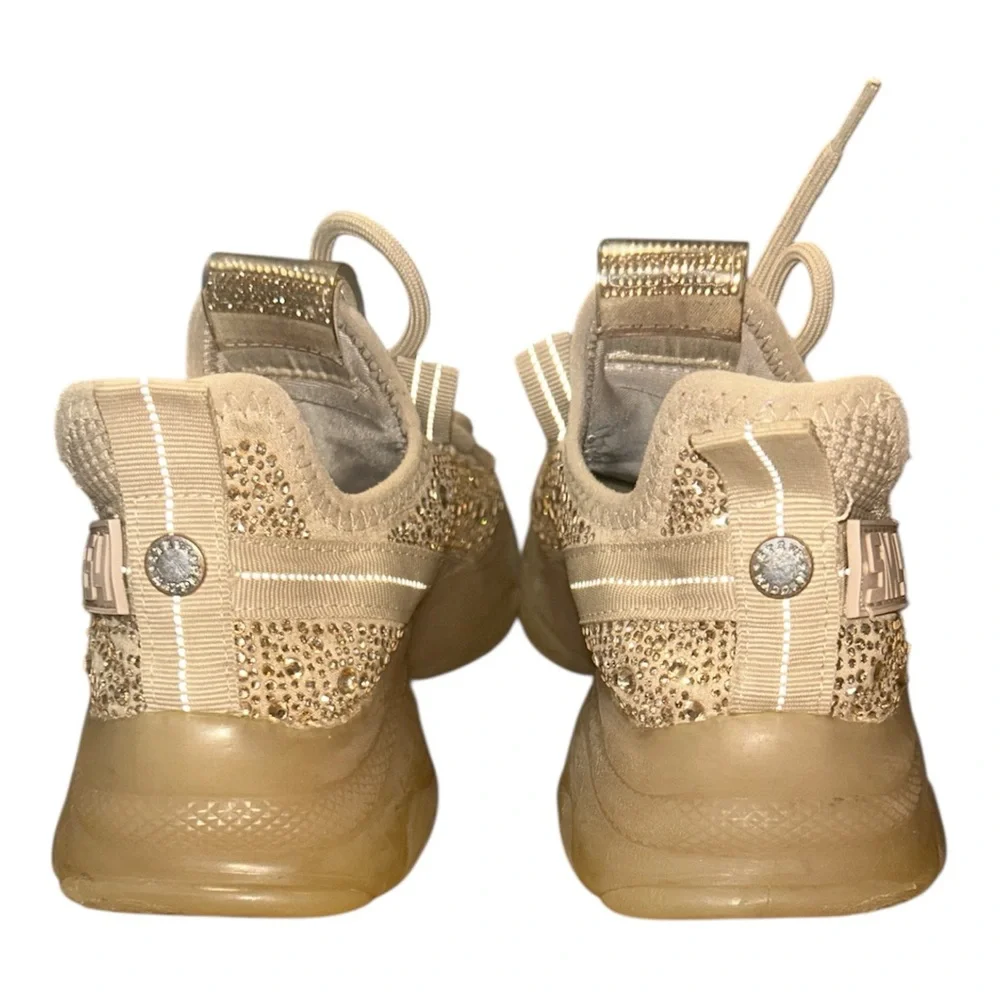 Steve Madden Gold and Tan Women's Sneakers US Size 7.5 they most likely Size 7